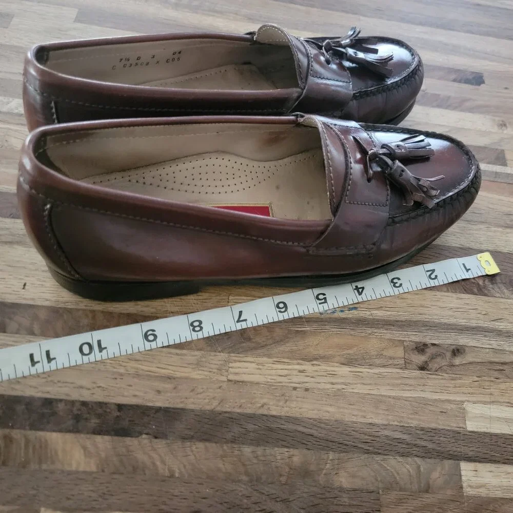 Cole Haan Men's Pinch Tassel  Brown Leather Loafers